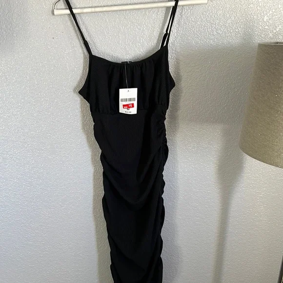 Black ribbed dress - Picture 1 of 3
